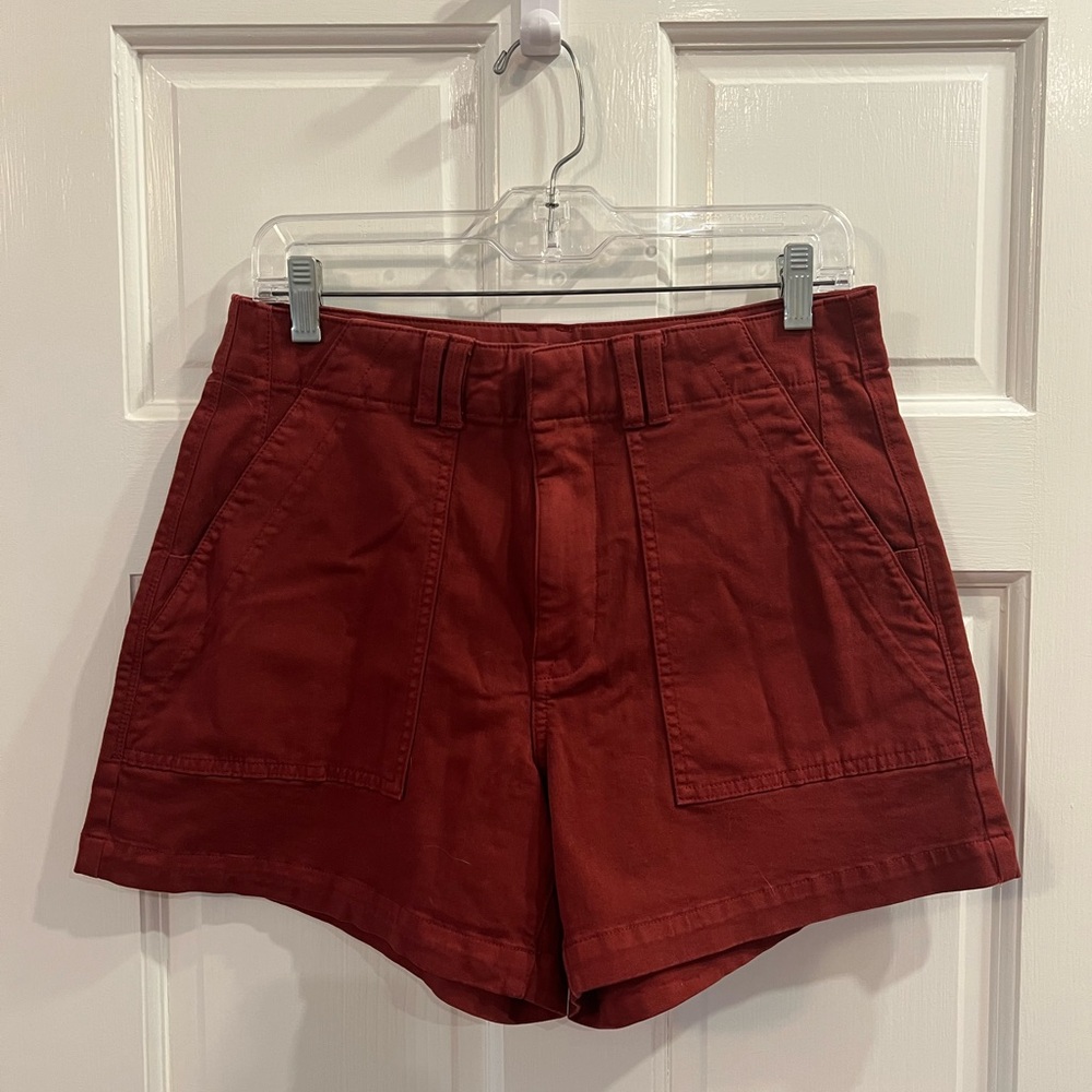 The Pistola Marissa High Rise Utility Short 28 Sangria Red new without tags NWOT